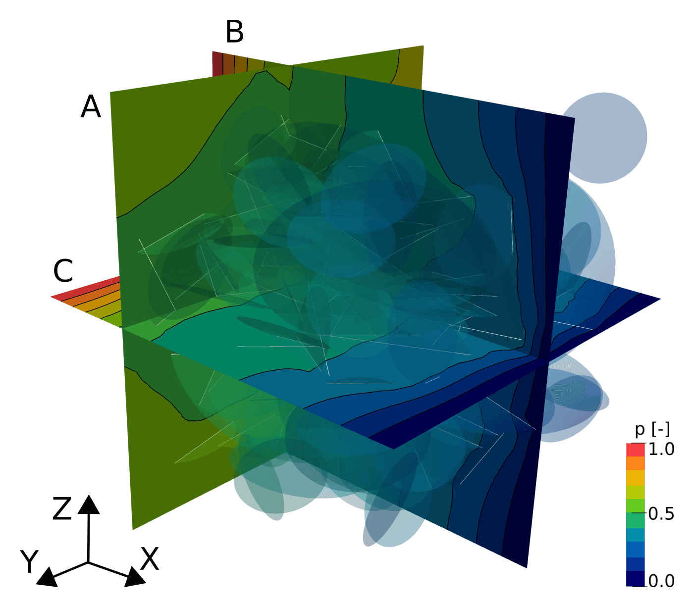 Random DFN visualization